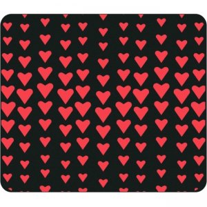 OTM Classic Prints Black Mouse Pad, Falling Red Hearts OP-MPV1BM-CLS-07