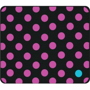 OTM Classic Prints Black Mouse Pad, Dotty Gone Violet OP-MPV1BM-DOT-02