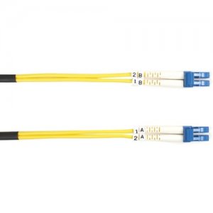 Black Box Fiber Optic Duplex Patch Network Cable FOSM-015M-LCLC