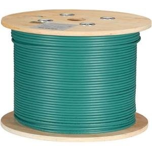 Black Box CAT6A 500-MHz Bulk Cable - F/UTP, Plenum, Solid, Green, 1000-ft C6ABC51S-GN-1000