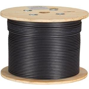 Black Box CAT6A 500-MHz Bulk Cable - F/UTP, Plenum, Solid, Black, 1000-ft C6ABC51S-BK-1000