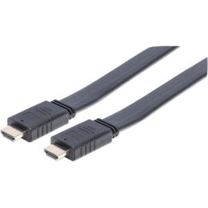 Manhattan Flat High Speed HDMI Cable with Ethernet 391559