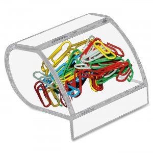 Kantek Acrylic Paperclip Holder AD40 KTKAD40