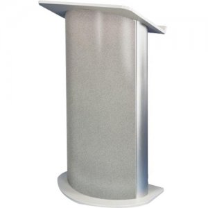 AmpliVox Curved Gray Granite Lectern sn3125