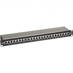 Black Box CAT6 Shielded Patch Panel, 24-Port, 1U JPS60A-24