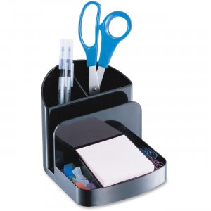 OIC Recycled Deluxe Desk Organizer, Black 26022 OIC26022