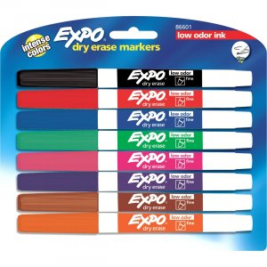 EXPO Low-Odor Dry-erase Fine Tip Markers 86601 SAN86601