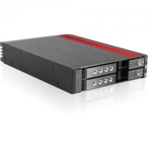 RAIDage 3.5" to 2x 2.5" SATA 6 Gbps HDD SSD Hot-swap Rack BPN-2535DE-SA