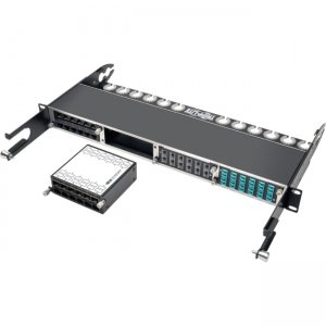 Tripp Lite High Density Copper / Fiber Enclosure Panel, 1U, 4-Cassette Capacity N484-12SFP-K N484-01U