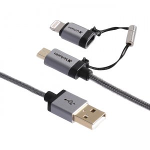 Verbatim Sync/Charge Lightning/Micro-USB Data Transfer Cable 99217