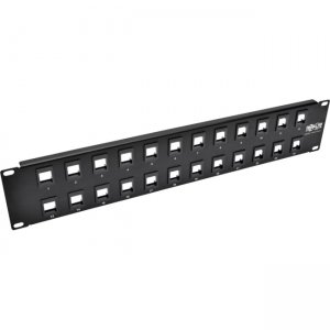 Tripp Lite 24-Port 2U RackMount Unshielded Blank Keystone/Multimedia PatchPanel N062-024-KJ