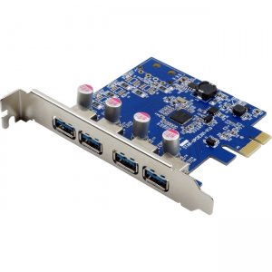 Visiontek Four Port USB 3.0 x1 PCIe Internal Card for PCs and Servers 900870