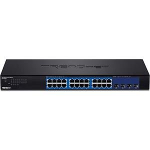 TRENDnet 28-Port Web Smart Switch with 24 x Gigabit Ports and 4 x 10G SFP+ Slots TEG-30284