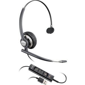 Plantronics Corded Headset with USB Connection 203476-01 HW715 USB
