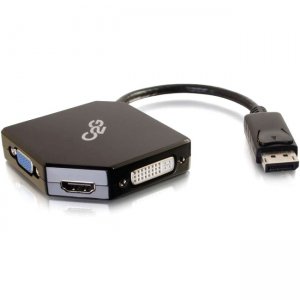 C2G DisplayPort to HDMI, VGA, or DVI Adapter Converter 54340