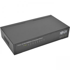 Tripp Lite 8-Port 10/100/1000 Mbps Desktop Gigabit Ethernet Unmanaged Switch, Metal Housing NG8