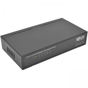 Tripp Lite 5-Port 10/100/1000 Mbps Desktop Gigabit Ethernet Unmanaged Switch, Metal Housing NG5