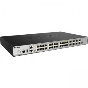 D-Link 28-Port Layer 3 Stackable Managed Gigabit Switch including 4 10GbE Ports DGS-3630-28TC/SI DGS-3630