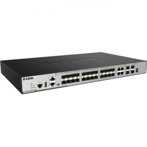 D-Link 28-Port Layer 3 Stackable Managed Gigabit Switch including 4 10GbE Ports DGS-3630-28SC/SI DGS-3630
