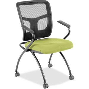 Lorell Mesh Back Nesting Chair w/ Armrests 84374009 LLR84374009