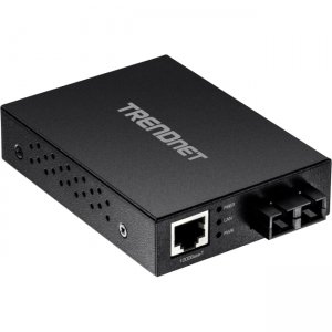 TRENDnet 1000Base-T to 1000Base-SX Multi-Mode SC Fiber Converter TFC-GMSC