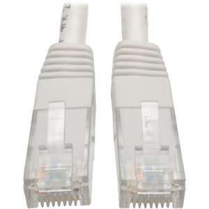 Tripp Lite Cat6 Gigabit Molded Patch Cable (RJ45 M/M), White, 3 ft N200-003-WH