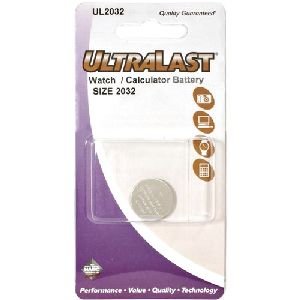 UltraLast Green Lithium Button General Purpose Battery UL2032