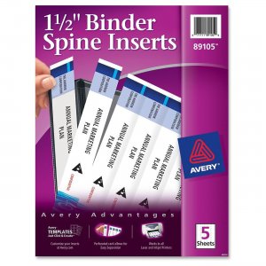 Avery Binder Spine Insert 89105 AVE89105