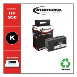 Innovera Remanufactured Black Ink, Replacement for HP 950 (CN049AN), 1,000 Page-Yield IVR950B