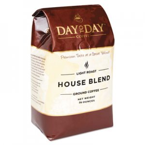 Day to Day Coffee 100% Pure Coffee, House Blend, Ground, 28 oz Bag, 3/Pack PCO33750