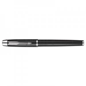 Parker IM Premium Stick Roller Ball Pen Gift Box, 0.7mm, Black Ink, Black/Chrome Barrel PAR1931658 1931658