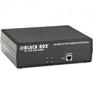 Black Box CAT6 Remotely Controlled Layer 1 A/B Switch, Latching, Ethernet, RS-232 SW1041A
