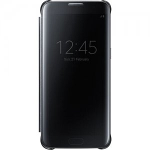 Samsung Galaxy S7 edge S-View Flip Cover, Clear Black EF-ZG935CBEGUS