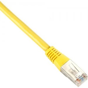 Black Box Cat5e 350-MHz, Shielded, Solid Backbone Cable (FTP), PVC, Yellow, 25-ft. (7.6-m) EVNSL0504MS-0025