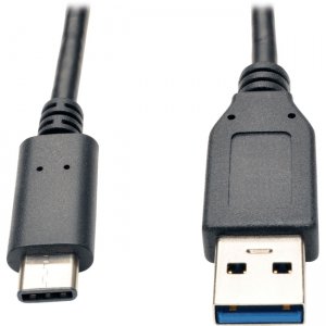Tripp Lite USB 3.1 Gen 2 (10 Gbps) Cable, USB Type-C (USB-C) to USB-A (M/M