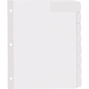 Avery Big Tab Large White Label Tab Dividers 14441 AVE14441