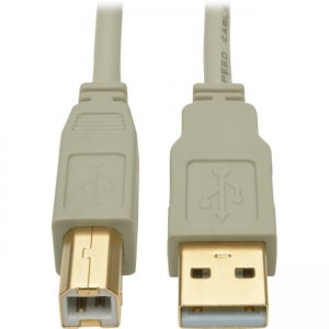 Tripp Lite USB 2.0 Hi-Speed A/B Cable (M/M), Beige, 15 ft U022-015-BE
