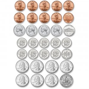 Ashley US Coin Money Set Die-cut Magnets 10067 ASH10067