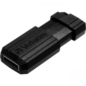 Verbatim 8GB PinStripe USB Flash Drive - Black (400 Bulk) 58612