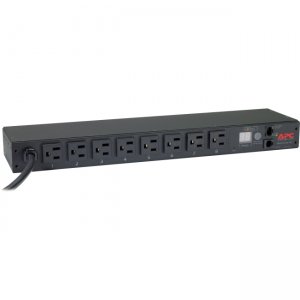 APC Rack PDU, Metered, 1U, 15A, 100/120V, (8) 5-15 AP7800B