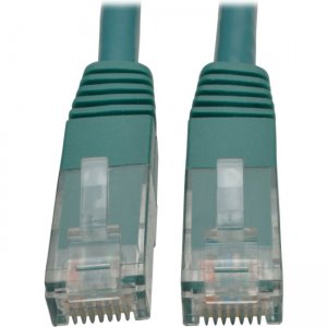 Tripp Lite Cat6 Gigabit Molded Patch Cable (RJ45 M/M), Green, 3 ft N200-003-GN