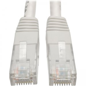 Tripp Lite Cat6 Gigabit Molded Patch Cable (RJ45 M/M), White, 7 ft N200-007-WH