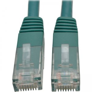 Tripp Lite Cat6 Gigabit Molded Patch Cable (RJ45 M/M), Green, 10 ft N200-010-GN