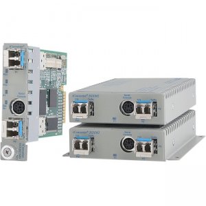 Omnitron Systems 100BASE-FX SFP to 100BASE-FX SFP Media Converter and Network Interface Device 8959N-0-D 2FXM2