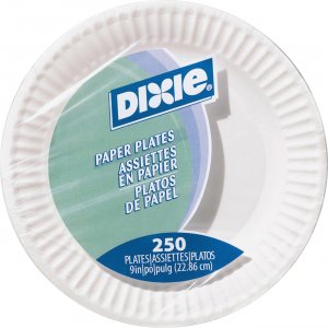 Dixie 9" Economy White Paper Plates WNP9ODCT DXEWNP9ODCT