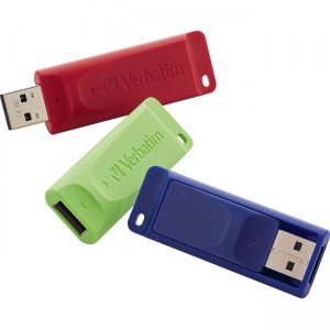 Verbatim 16GB Store 'n' Go USB Flash Drive - 3pk - Red, Green, Blue 99122