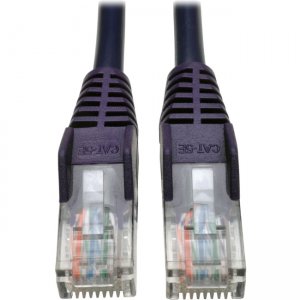 Tripp Lite Cat5e 350 MHz Snagless Molded UTP Patch Cable (RJ45 M/M), Purple, 25 ft N001-025-PU