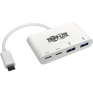 Tripp Lite 4-Port USB 3.1 Gen 1 Portable Hub, USB-C to (x2) USB-A and (x2) USB