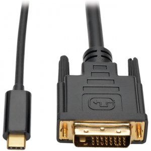 Tripp Lite USB C to DVI Adapter Cable (M/M), 1920 x 1080 (1080p), 6 ft U444-006-D