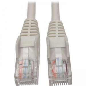 Tripp Lite Cat5e 350 MHz Snagless Molded UTP Patch Cable (RJ45 M/M), White, 5 ft N001-005-WH